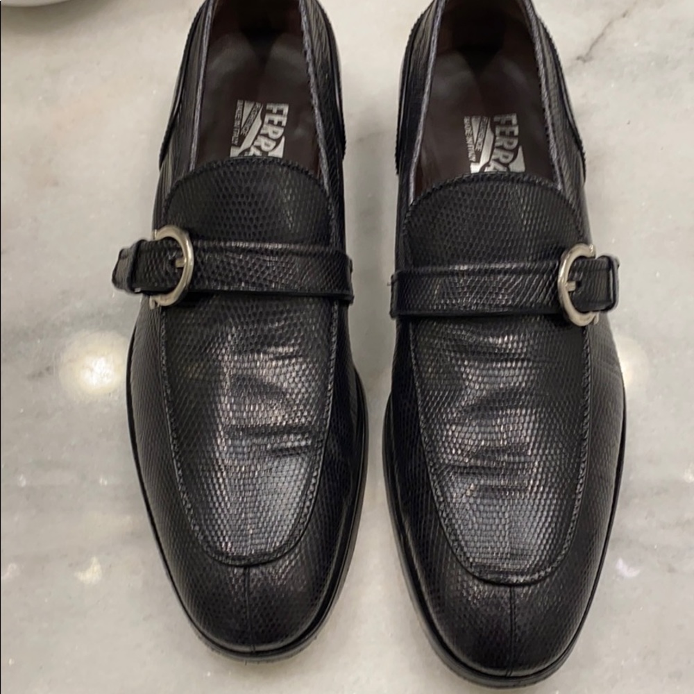 Ferragamo monk shoes excellent shape